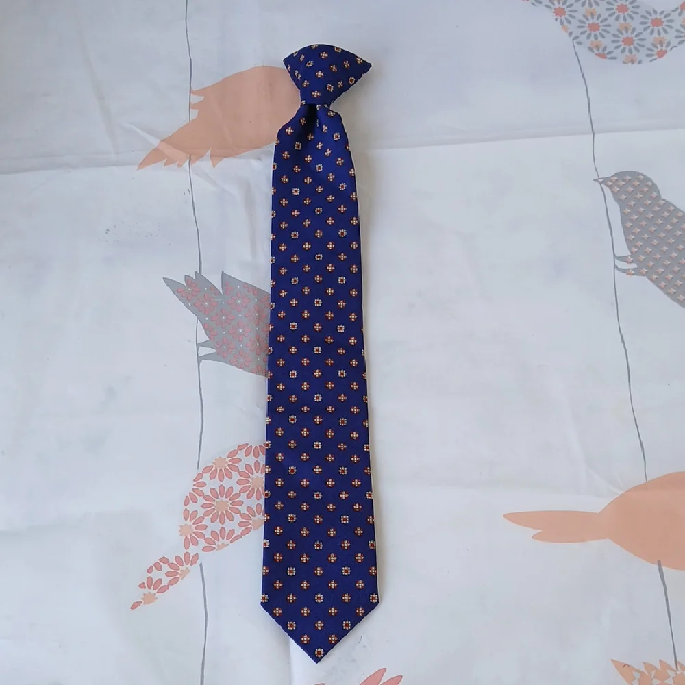 Kid's Blue Patterned Tie